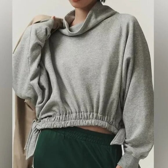 Daily‎ Practice by Anthropologie Women's Gray Funnel Neck Sweater - Size L Large - Picture 1 of 5